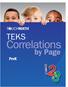 TEKS. Correlations. by Page. PreK