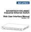 ADVANTECH EKI-4668C Industrial Ethernet Switch Web User Interface Manual. Version 1.01