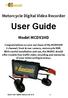Motorcycle Digital Video Recorder. User Guide. Model MCDV2HD