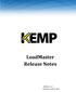 LoadMaster Release Notes. LoadMaster Release Notes