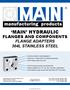MAIN HYDRAULIC FLANGES AND COMPONENTS FLANGE ADAPTERS 304L STAINLESS STEEL