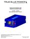 INSTALLATION MANUAL AND OPERATING INSTRUCTIONS. TI1200-( ) Series Static Electrical Power Inverter