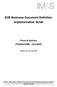 B2B Business Document Definition Implementation Guide