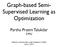 Graph-based Semi- Supervised Learning as Optimization