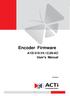 Encoder Firmware V User s Manual. Encoder Firmware. A1D-310-V AC User s Manual 2012/06/25