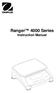 Ranger 4000 Series Instruction Manual