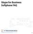 Skype for Business Softphone FAQ