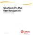 SmartLock Pro Plus User Management OPERATOR GUIDE