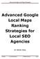 Advanced Google Local Maps Ranking Strategies for Local SEO Agencies