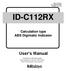 ID-C112RX. Calculation type ABS Digimatic Indicator. User s Manual