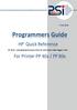 Programmers Guide. HP Quick Reference. For Printer PP 40x / PP 80x