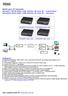 HDMI over IP Extender HP100FT HDMI KVM, USB, RS232, IR over IP - Transmitter HP100FR HDMI KVM, USB, RS232, IR over IP Receiver