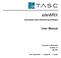 sitewrx User Manual Centralized Alarm Monitoring Software Document #: Revision: 03 July 2005 TASC Systems Inc. Langley, BC Canada