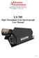 LS-785 High Throughput Lens Spectrograph User Manual