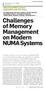 Challenges of Memory Management on Modern NUMA Systems