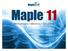 2007 Maplesoft, a division of Waterloo Maple Inc.