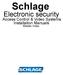 Schlage. Electronic security. Access Control & Video Systems Installation Manuals. Master Index