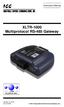 ICC. XLTR-1000 Multiprotocol RS-485 Gateway INDUSTRIAL CONTROL COMMUNICATIONS, INC. Instruction Manual
