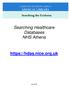 Searching Healthcare Databases NHS Athens