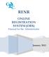 RENR. ONLINE REGISTRATION SYSTEM (ORS) Manual for the Administrator