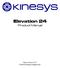 Elevation 24. Product Manual Kinesys Projects Ltd. Manual Version 2.2.0