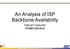An Analysis of ISP Backbone Availability