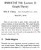 BMI/STAT 768: Lecture 11 Graph Theory