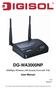 DG-WA3000NP. 300Mbp s Wireless LAN Access Point with PoE. User Manual