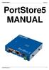 PortStore5 Manual. HW group. PortStore5 MANUAL.   1