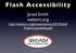 Flash Accessibility. Jared Smith webaim.org   FlashAccessibility.pdf