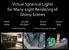 Virtual Spherical Lights for Many-Light Rendering of Glossy Scenes