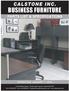 BUSINESS FURNITURE PARTS LIST & SPECIFICATIONS EFFECTIVE: JANUARY 1, 2012