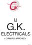 G.K. ELECTRICALS = CPRI&IP55 APPROVED= Page 1 of 11