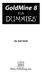 GoldMine 8. DUMmIES. by Joel Scott FOR