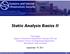 Static Analysis Basics II