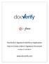 DocVerify E-Signature Salesforce Application How to Create a New E-Signature Document. Versions 4.0 and above.