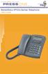 PRESSONE. SwissVoice IP10/s Series Telephone USER GUIDE. powered by