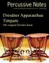 Percussive Notes. Dresdner Apparatebau Timpani. The original Dresden drum ANALYZING SAMBA STANTON MOORE S NEW ORLEANS GROOVE SELF-PUBLISHING