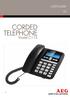 USER GUIDE CORDED TELEPHONE. Voxtel C115