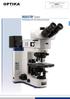OPTIKA. INDUSTRY Series. Metallurgical and measuring microscopes. Metallurgical and measuring microscopes