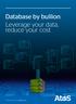 Database by bullion Leverage your data, reduce your cost