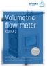 Volumetric flow meter