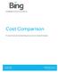Cost Comparison. Pricing Comparison between Bing and a Council s Internal Processes. p f