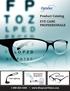 Product Catalog EYE CARE PROFESSIONALS