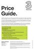 Price Guide. Three Customer Services