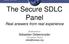 The Secure SDLC. Moderated by: Foundation Board