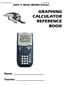 GRAPHING CALCULATOR REFERENCE BOOK