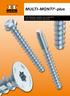 MULTI-MONTI -plus THE ORIGINAL AMONG THE CONCRETE SELF-TAPPING SCREW ANCHORS