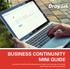 BUSINESS CONTINUNITY MINI GUIDE. A guide to how DrayTek solutions can keep your business connected even when lines and devices fail.