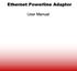 Ethernet Powerline Adaptor. User Manual